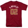 26 Harry Potter Weasley Jersey T Shirt Mens Licensed Wizard Movie Hogwarts Cardinal Unisex T-Shirt