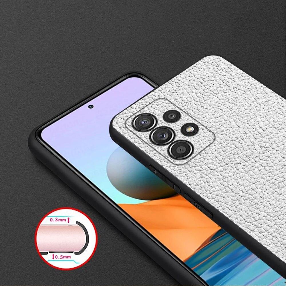For Samsung Galaxy A21s A71 A12 A72 A41 A31 A02s A51 A52 A32 4G A22 A73 A03s A52s 5G A33 Original Leather Pattern Phone Case