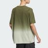 Adidas Originals Gradient Design Casual Crew Neck Short Sleeve Printed T-Shirt Unisex Tops Olive Green JG1523