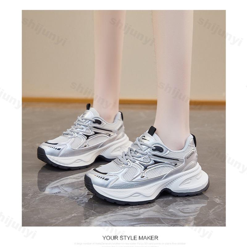 Fashion Fashion Women's Shoes 2025 Spring Autumn Platforms Sneakers Comfortable Women Casual Shoes Lace Up Non Slip Vulcanized Shoes