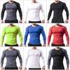 Herren Laufshirts mit langen Ärmeln Fitnessstudio Laufen Schnelltrocknende Leggings Shirts Fitness Kompressionssportbekleidung Oberteile