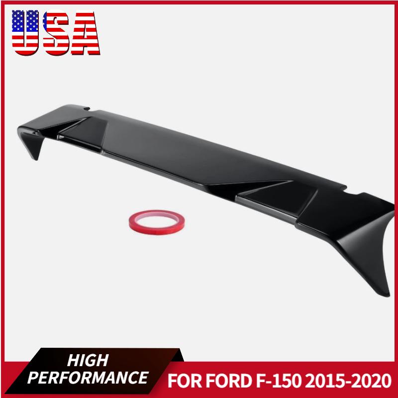 

FOR FORD F-150 2015-2020 GLOSSY BLACK Rear Trunk TOP CAB Roof Spoiler Wing Tail Trunk Lip Wing Bar Bodykits United States