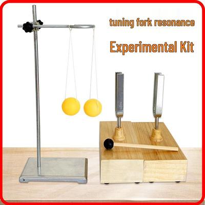 Stalen Stemvork Set: 256Hz, 512Hz, 440Hz met Hamer - Perfect voor Natuurkunde en Akoestiek Experimenten op de Middelbare School
