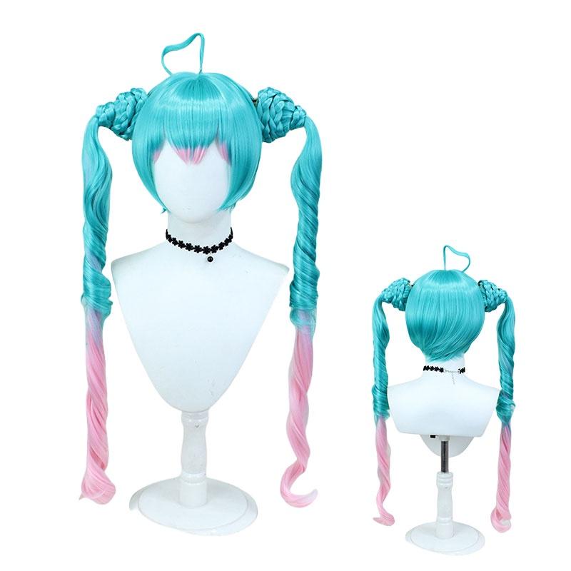 Cosplay Wig Vibrant 100cm High-temperature Fiber For Anime Fans