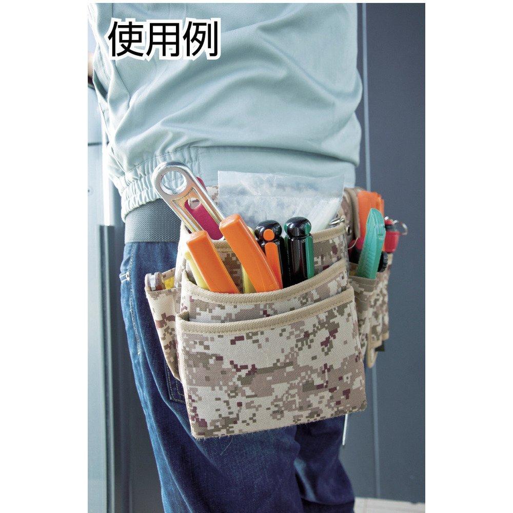 TRUSCO Digital Desert Camouflage Waist Pouch with Pliers and Screwdriver Two-Tier Holder, TCM-W24