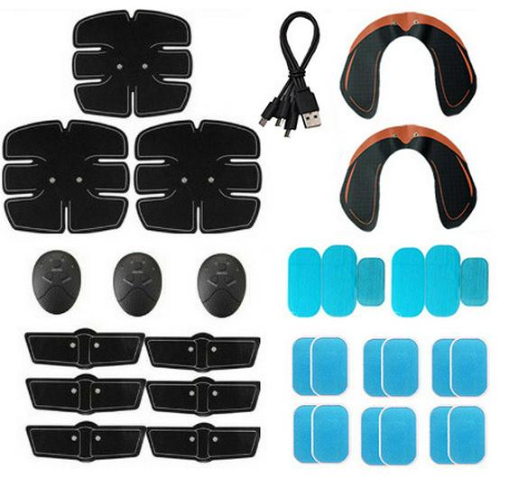 Smart EMS Abdominal & Buttocks Stimulator Set: Ab Trainer & Lifter Patch