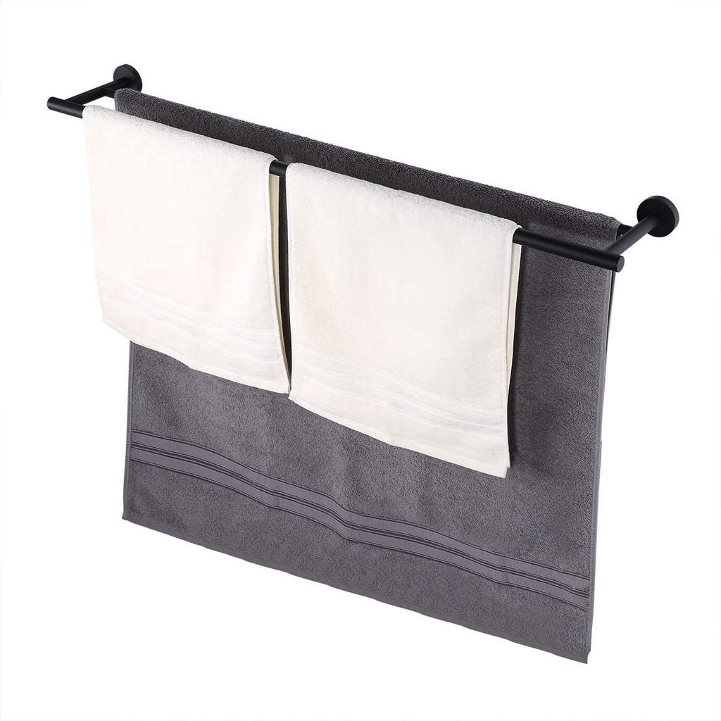 Household Double Towel Rod Bathroom Rustproof Towel Rack SUS 304 Stainless Steel Wall Mount Towel Holder