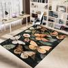 1pc Butterflies Flowers Carpet Anti Slip Polyester Floor Mat for office.Bedroom