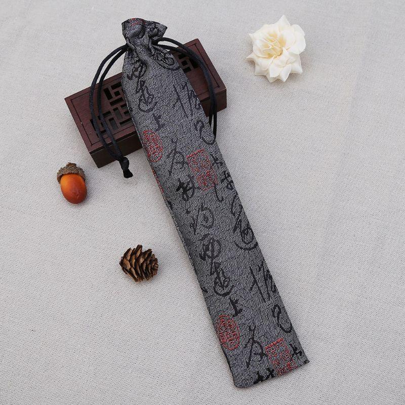 62KD Chinese Decorative Folding Hand Fan Bag Dustproof Holder Prote