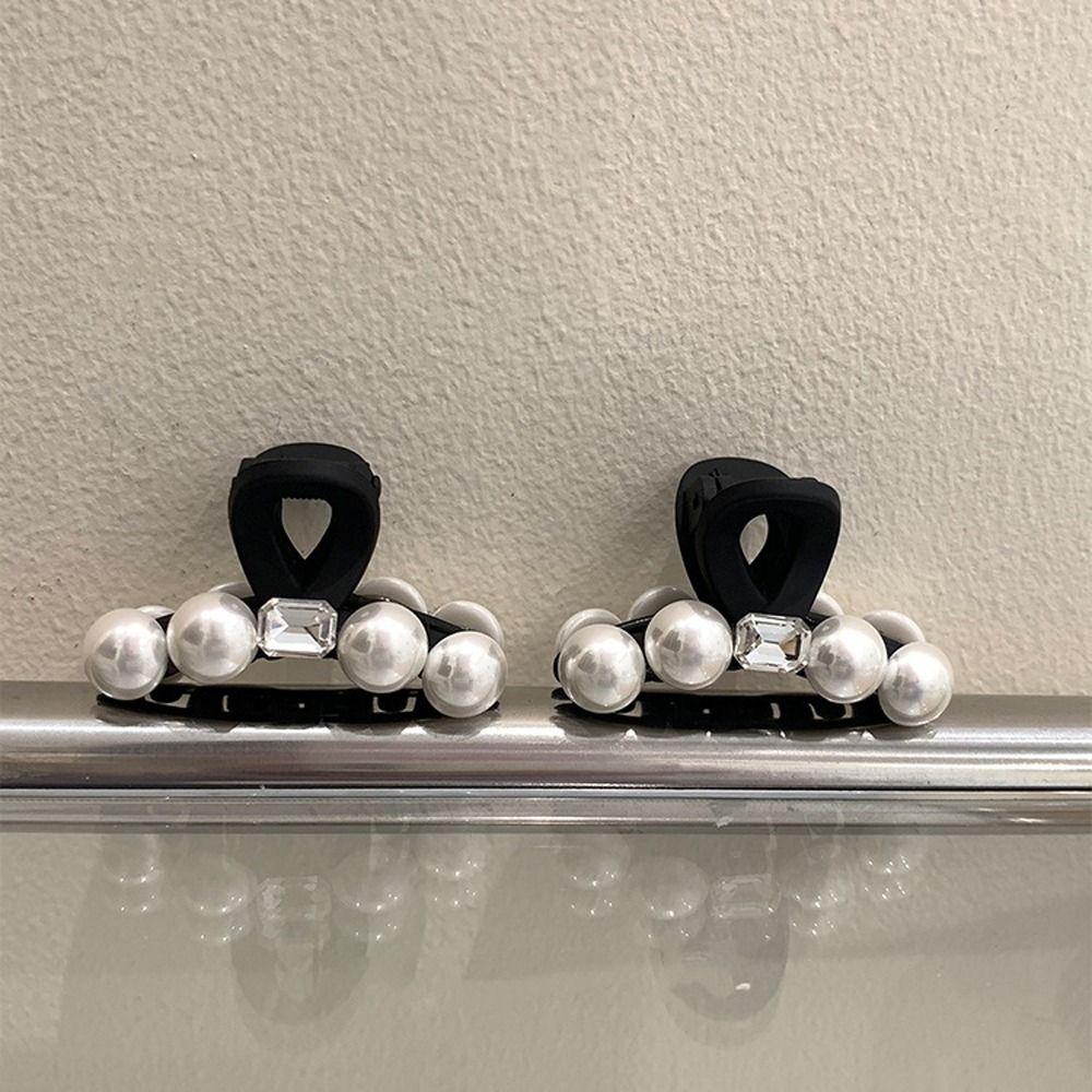 

Claws Ins Shark Clip Rhinestone Pearl Hair Claws Small Hair Clips Crystal Hairpins Women Hairgrips