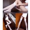 Sexy Lace Stockings for Women Long Thigh High Stockings Transparent Sheer Lingerie Socks Black White Leggings Fashion Hosiery