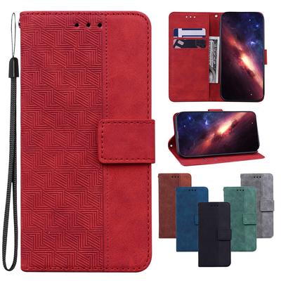 Geometrické embosované kožené pouzdro pro OnePlus Nord 4/Nord N30 SE N20 SE/Nord 2T Stojan na peněženku Sloty na karty Pouzdro na knihu pro OnePlus 11/Nord N20