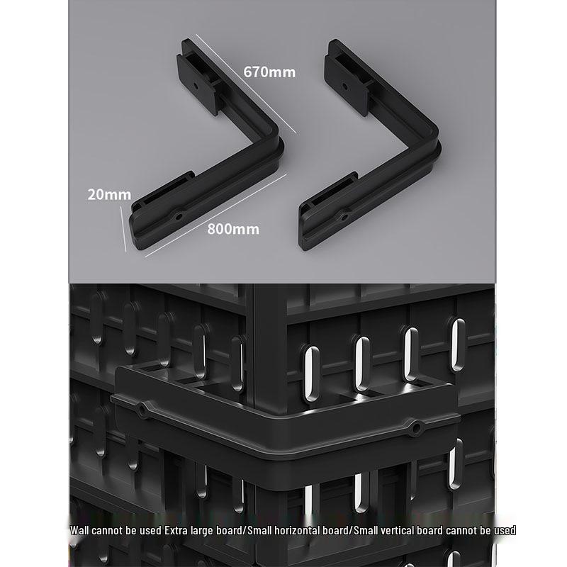 Wall-Mounted Pegboard Organizer with Accessories: Versatile Punch-Free Hanging System for Kitchens, Tool Rooms, and E-Sports Rooms.