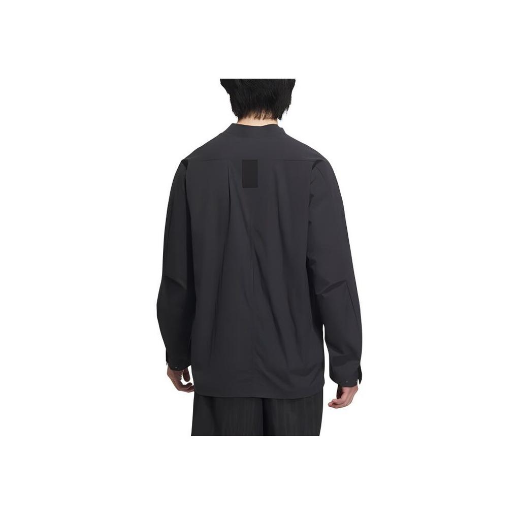 Adidas Wuji Series Quick-Dry Sports Casual Long-Sleeve Shirt Men Tops Black IW1510