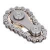 Stainless Steel Fidget Sprocket Toy Children Gears Linkage Bike Chain Toy for ADHDPlating Base