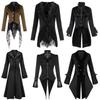 Medium Coat Long  Fashion Slimfit Trench Dark Tie Collar Court Tuxedo Cosplay