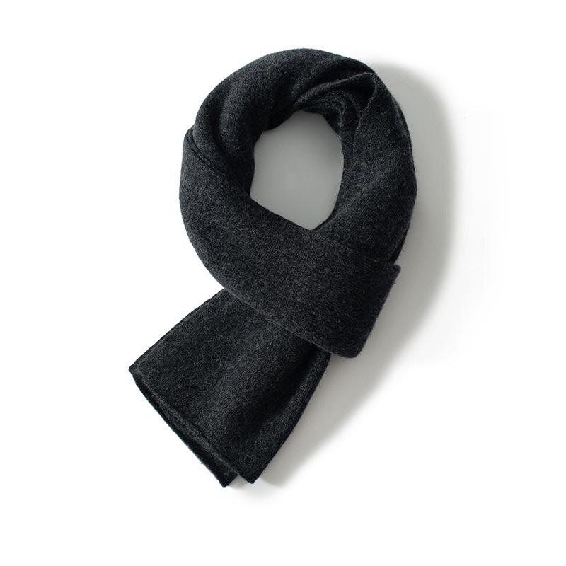 Knit Cashmere Winter Neck Gaiter Shawl Scarf for Men and Women