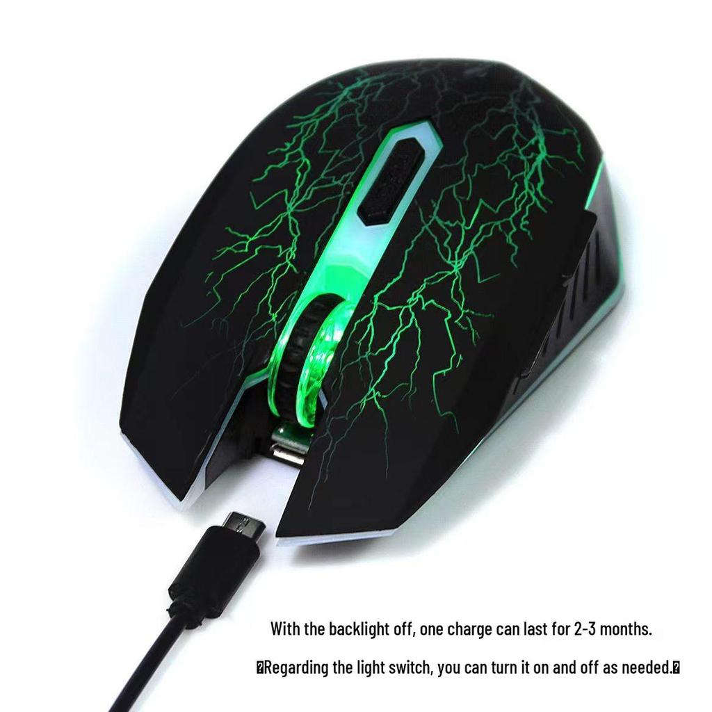 Wrangler Dual-Modus Kabellose Bluetooth Typ-C Wiederaufladbare Stille Gaming-Maus