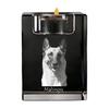 Malinois Belgian Shepherd Dog – Candle Holder with Dog Photo, Crystal Tealight Holder |