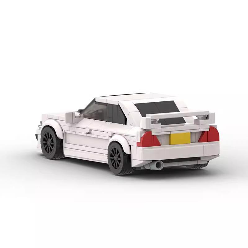 Building Block Lancer EVO 8 Grid Car Boy Assembled Building Block Toy Car Model