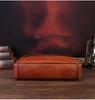 Men's Large Genuine Leather Briefcase: Business Casual Document & Laptop Bag