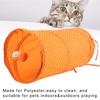 Foldable Cat Dot Tent Long Tunnel Bed Toy Interactive Playing Toys Hide Tunnel (Orange)