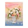 3D French Flower Arrangement DIY Kit: Monet’s Garden Oil Painting with Preserved Flowers & Plaster Ornaments - Ideal for Team Building Activities