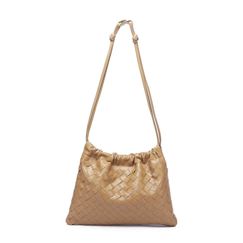 Cross-border trend woven women's bags, garbage bags, one shoulder, underarm bags, portable drawstring, lucky bags, messenger bags, commuter portable.