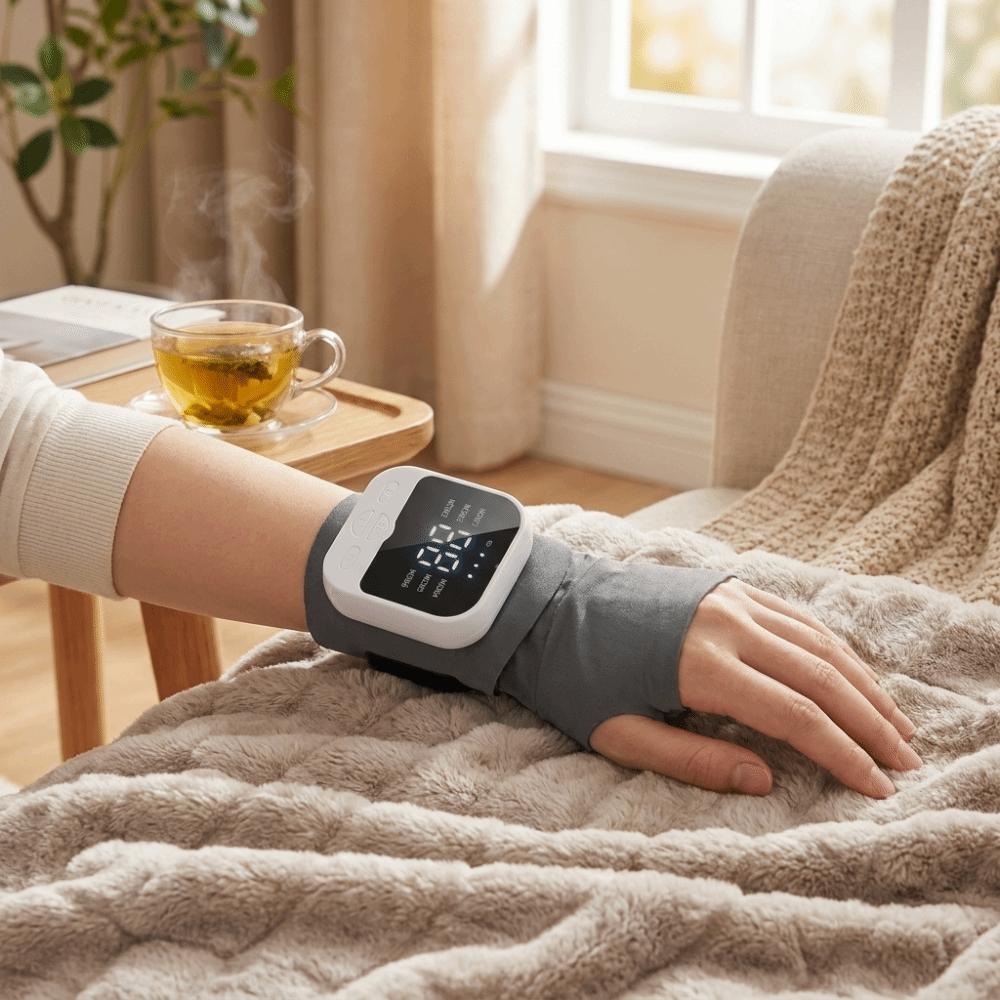 10 Modes EMS Microcurrent Massager 29 Levels Wrist Support Brace Hand Massage Protector Office Use