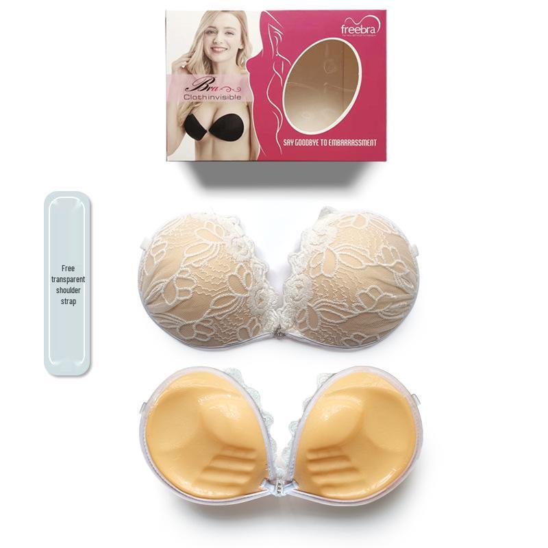 Pasties Seno in Silicone con Pizzo Ispessito e Laccetti per un Sollevamento Potenziato