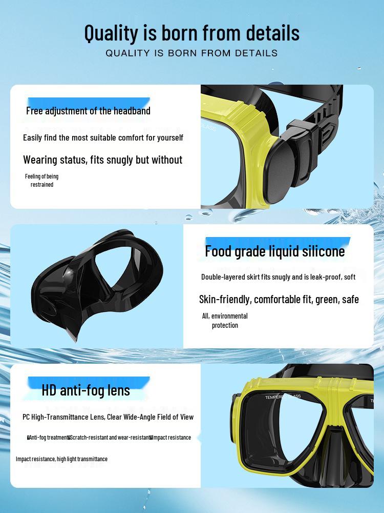 Top-Selling Diving Set: Mask, Silicone Snorkel & Professional Fins