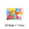 Cat Plush Ball Shooting Gun Relieving Depression Silent Ball Cat Toy Mini Shooting Gun Games Plush Ball Toys Pet Supplies