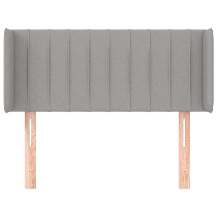 VidaXL Headboard with Ears Light Grey 83x16x78-88 Cm Fabric3118980