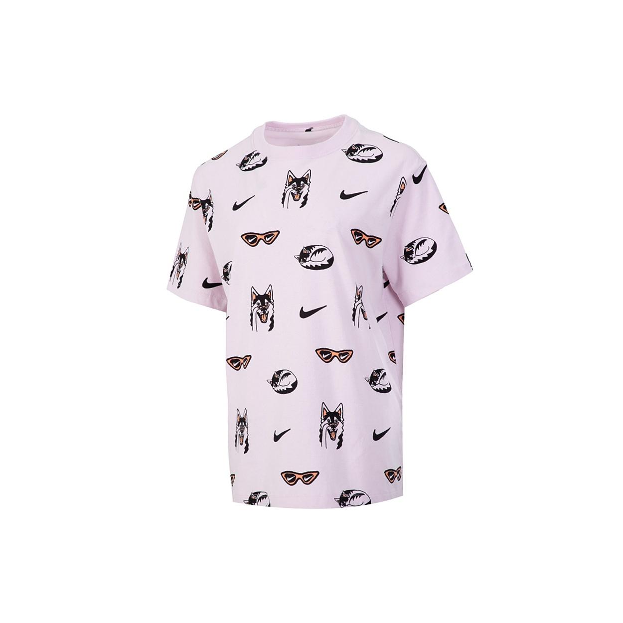 (WMNS) Nike AS W Nike Sportswear BF Dog AOP Regal PINK Women s DJ1833-695 S