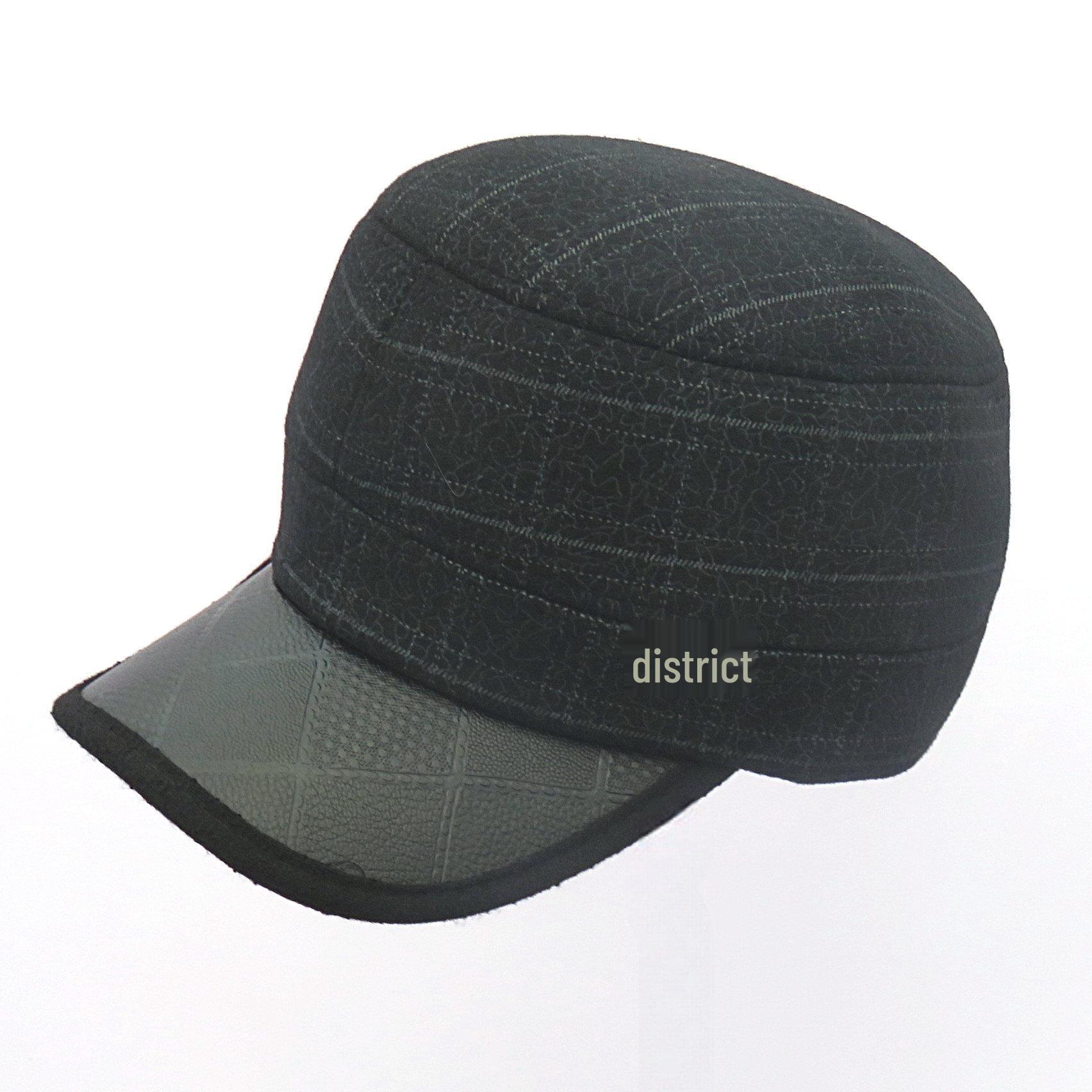 

Мужская зимняя шерстяная шляпа с плоским верхом: Стильное тепло для улицы для людей среднего и пожилого возраста Adjustable