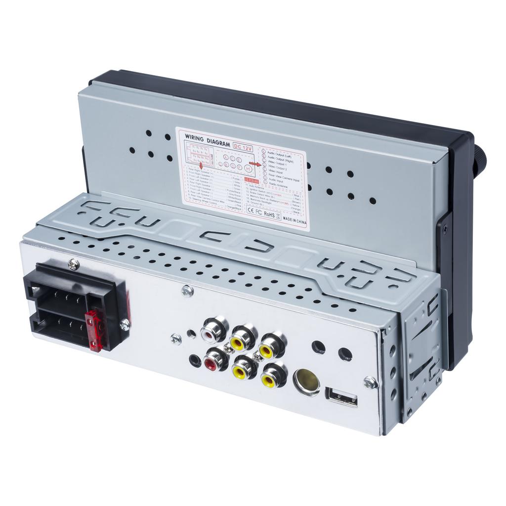 6.9 Inch 1Din Car Mp5 Stereo Player With 2 Knob Support Mirror Link Fast Charge Touch Screen BT FM Carplay With Mic