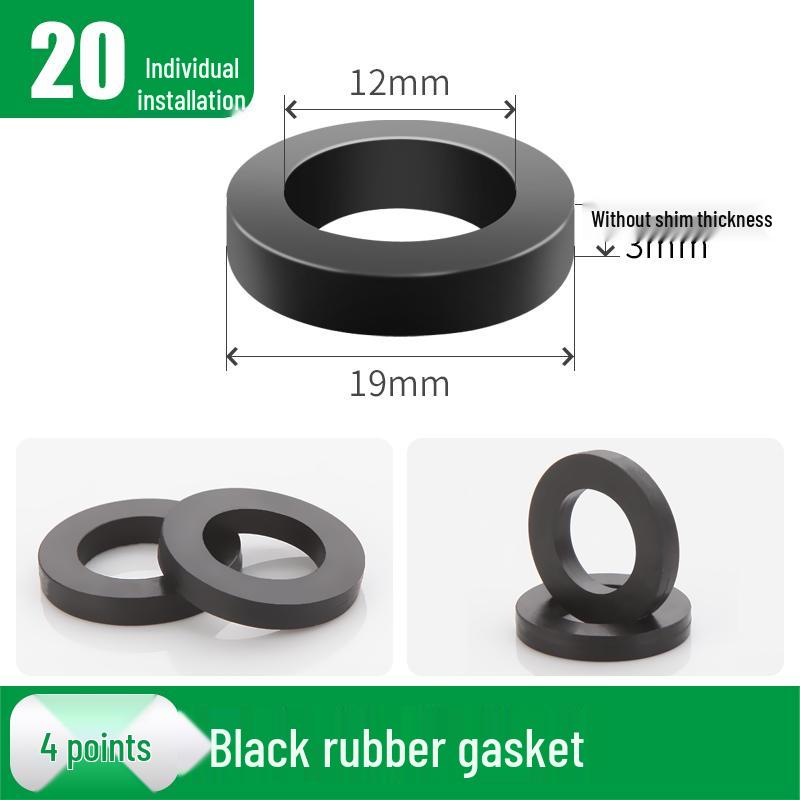 4-Punkt Silikondichtung & 6-Punkt Gummihahn-Unterlegscheiben-Set