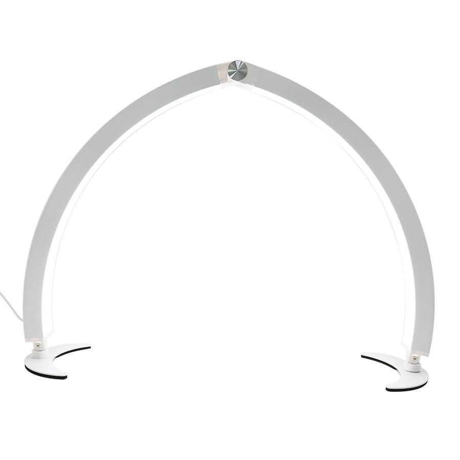29" Foldable Half-Moon Beauty Lamp for Eyebrow & Eyelash Tattooing, U-Shaped Fill Light for Nail Art