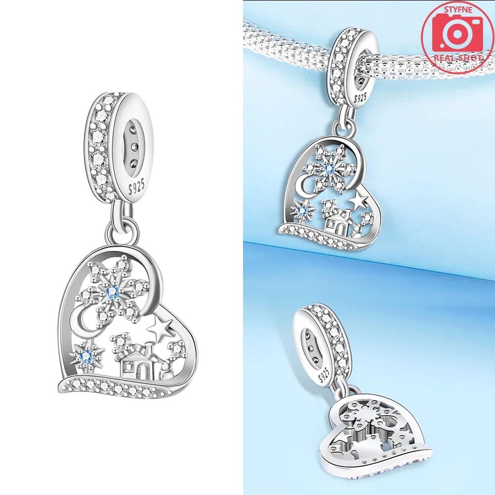 Original Envelope Heart Snowflake Watch Magic Hatcopper Beads Charms Fit Bracelet Jewelry Women Diy Accessories Fine Gift