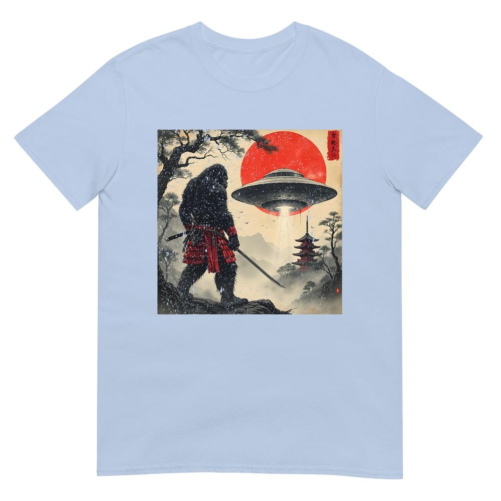 Samurai Bigfoot Japanese Ufo Vintage Graphic UkiyoE Art TShirt S
