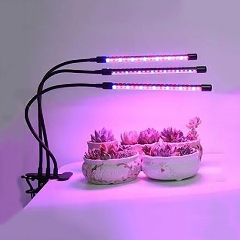 USB LED Plant Lamp Full Spectrum 3 Timer Setting 24W for Home Office Indoor Garden Desk Flowering Plants