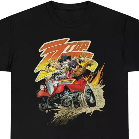 

ZZ Top Mens ZZ Top Eliminator Car Graphic Black Unisex S-5XL Unisex T-Shirt XXXXL