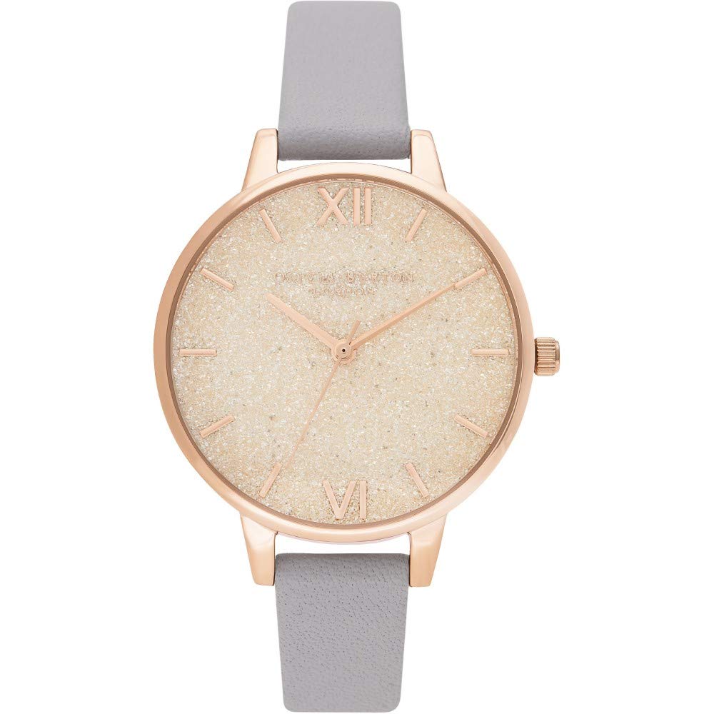 Olivia Burton Grey Lilac Pale Rose Gold Watch OB16GD45 34mm & Women's [Used]