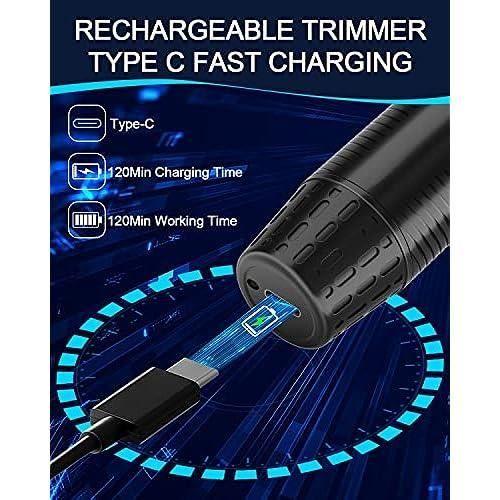 Tondeuse nez, usb rechargeable tondeuse nez, professionnelle 3-en-1 coupe précise, sans douleur - multifonction pour nez, oreilles,