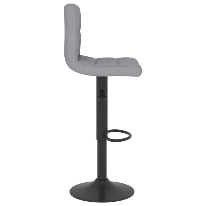 VidaXL Bar Stool Pub Seat Swivel Bar Chair Counter Stool Bistro Seat Home Interior Grey 334272