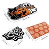 Halloween Ghost Pumpkin Cashmere Door Mat  Bath Mat Hypoallergenic Floor Rug Non-slip for Entrance Bedroom Kitchen Bathroom