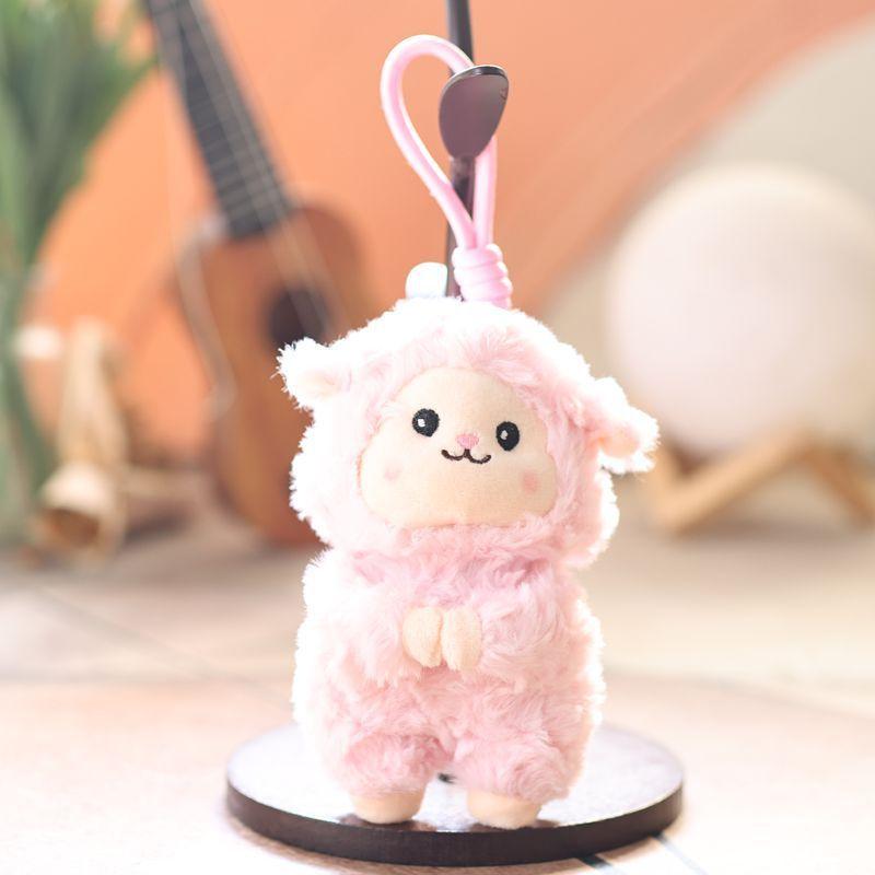 Plush Sheep Keychain With Super Soft Short Plush For Kids And Collectors
