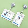 1pc Retractable Badge Card Holder Nurse Doctor Work Identity Badge ID Name Card Holder School Office Supplies