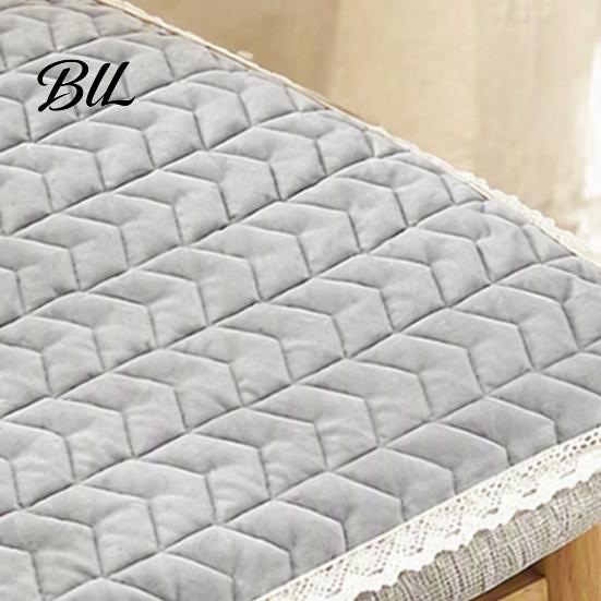 Warm Seat Cushion for Hard Chairs Plush Chair Pad with Ties, Non Slip Lace Trim, Washable Pads Straps 16 x Inch Dining Office Comfortable