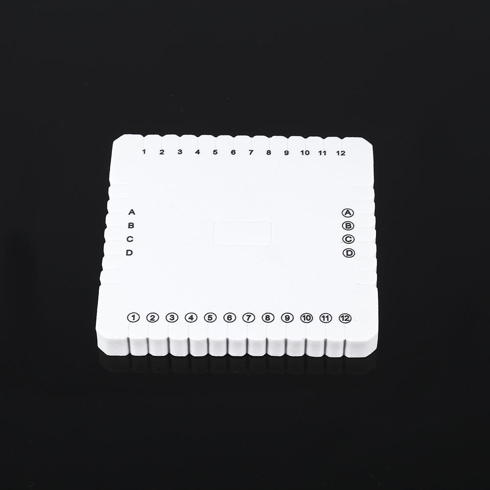 White Square EVA Foam Thread Disk Braiding Plate Braided Weaving Board(105mm)